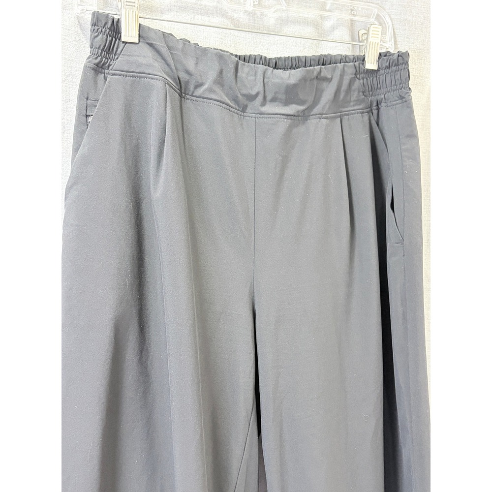 Athleta Brooklyn Wide Leg Crop Pant Black 8 Lightweight Trousers - Picture 6 of 13